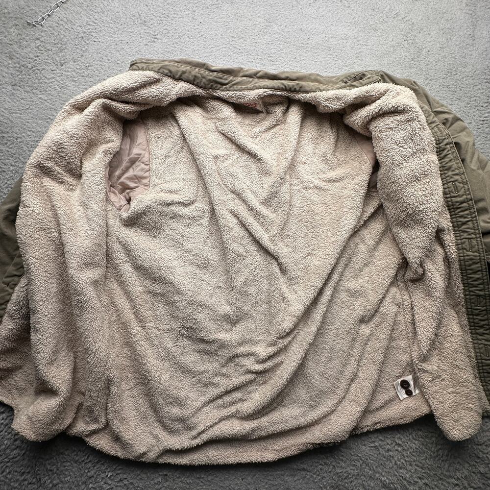Levis Sherpa Pile Lined Button Up Shacket Button … - image 6